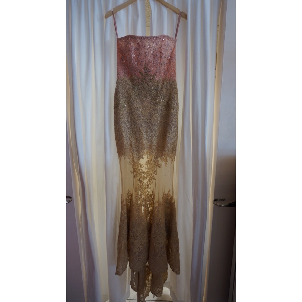 O’Blanc Pink to Tan ombré Dress